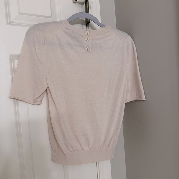 Tory Burch Light Pink Short Sleeve Tee - Picture 4 of 8